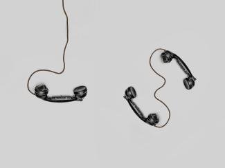 handset that represent the old ways of communication